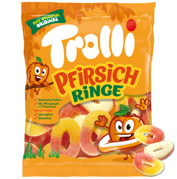 Trolli - Pfirsich Ringe 150g